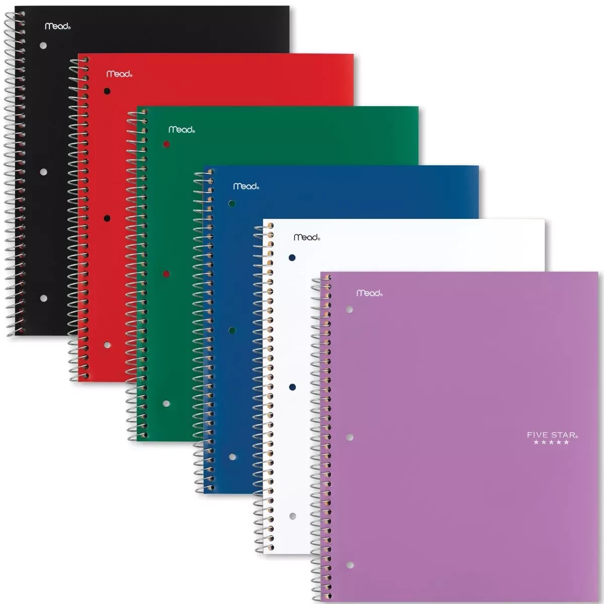 Five Star Five Subject Notebook